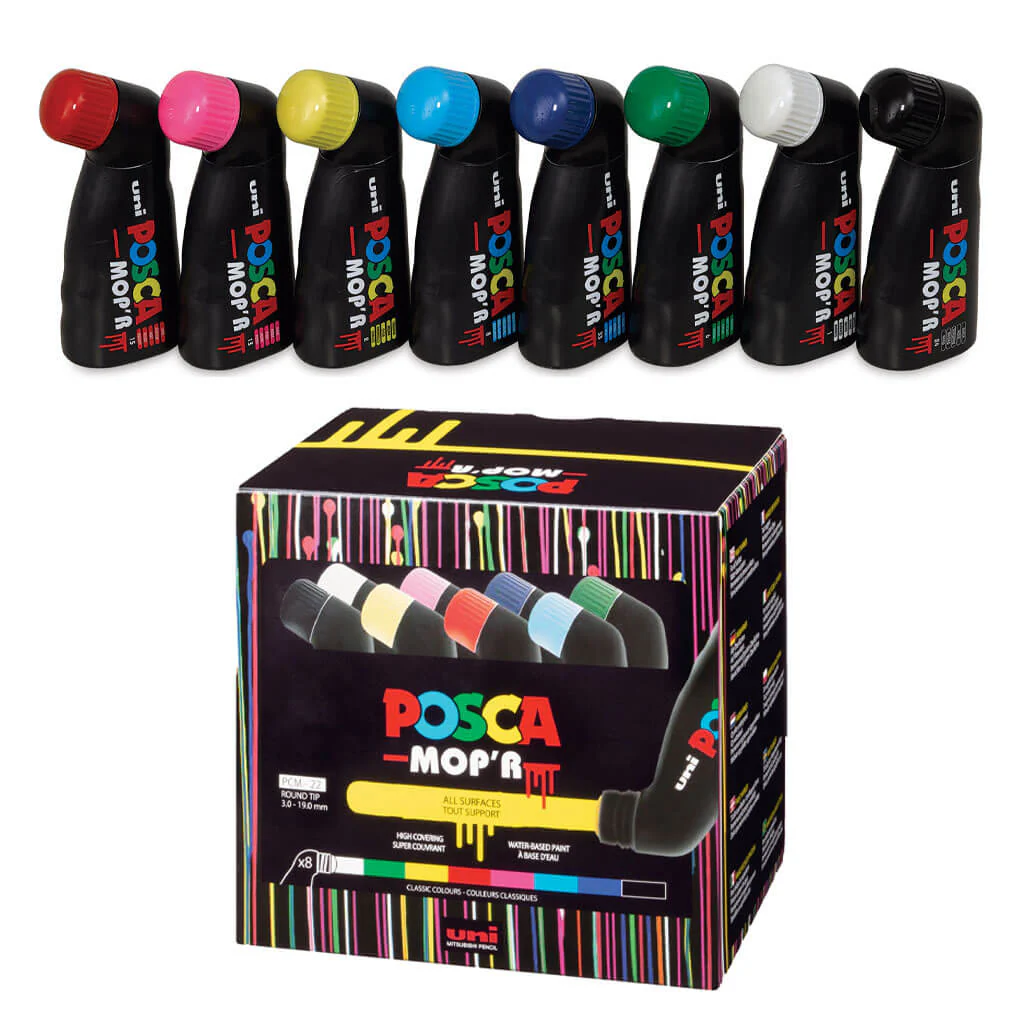 POSCA MOP'R Paint Marker Set of 8