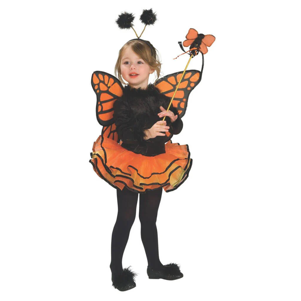 Toddler Orange Butterfly Costume - Image 2