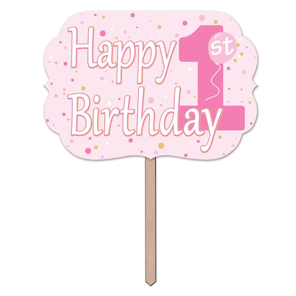 "1st" Birthday Yard Sign, 10in x 14.5in