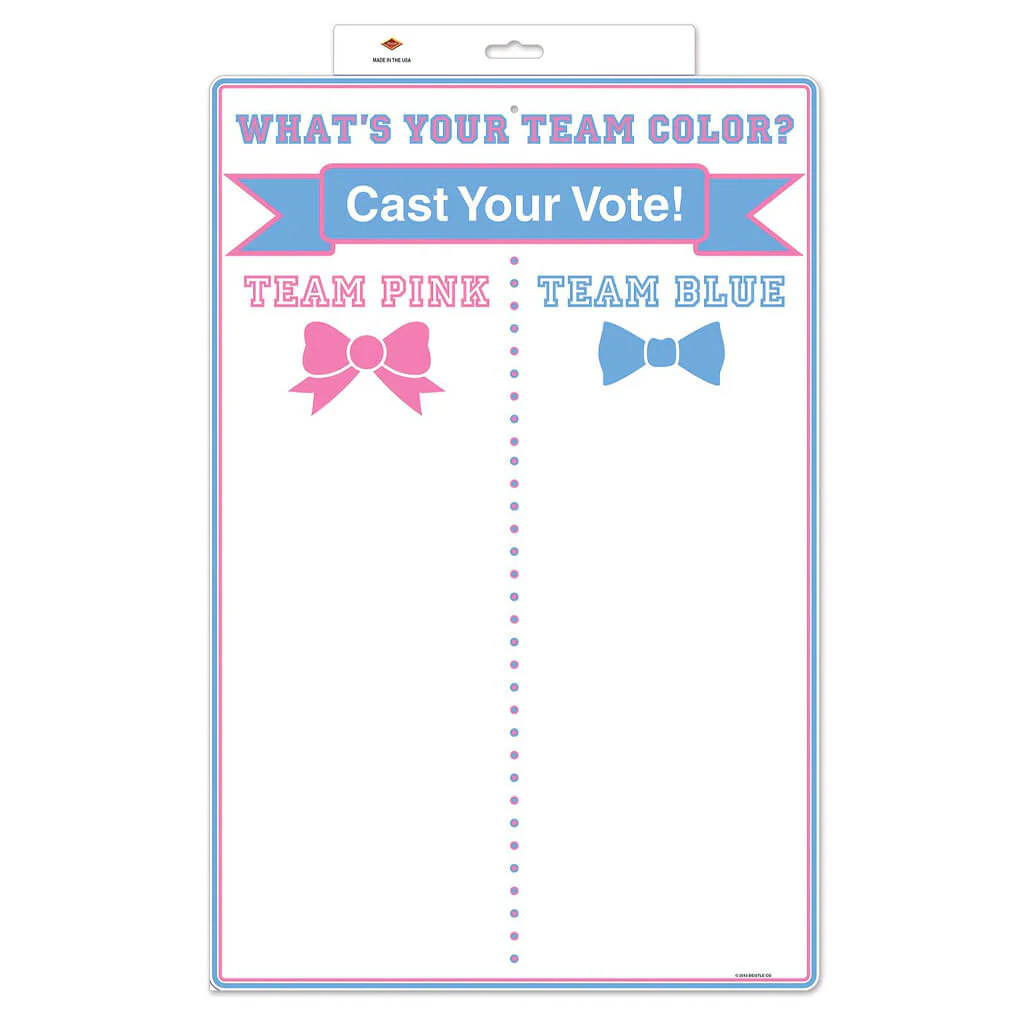 Team Voting Tally Board, 20.25in x 13.5in