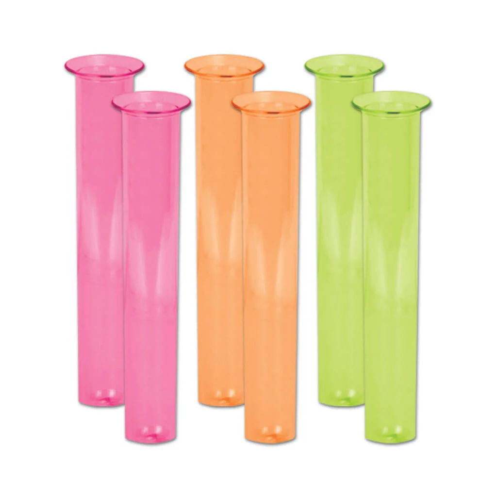Neon Test Tube Shot Glasses, 2oz