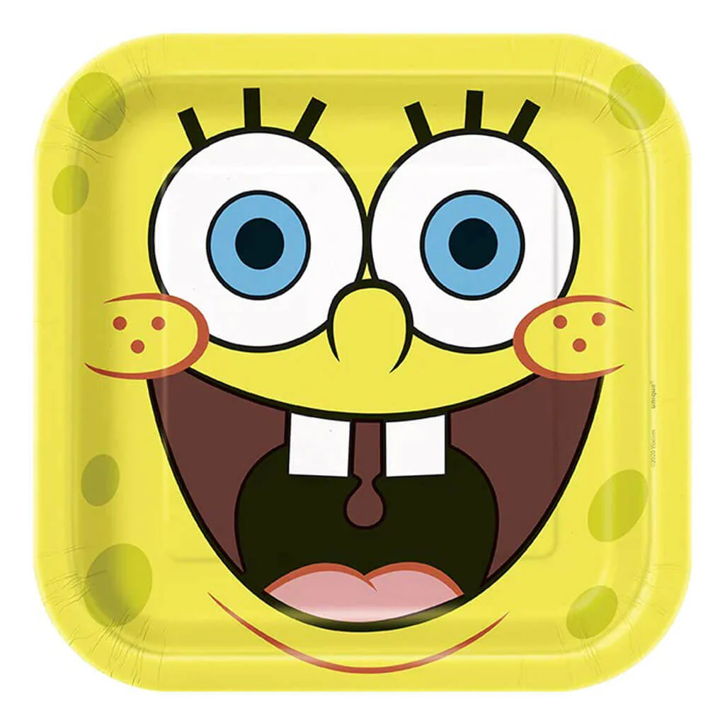 Spongebob Squarepants Dinner Plates 9in, 8ct