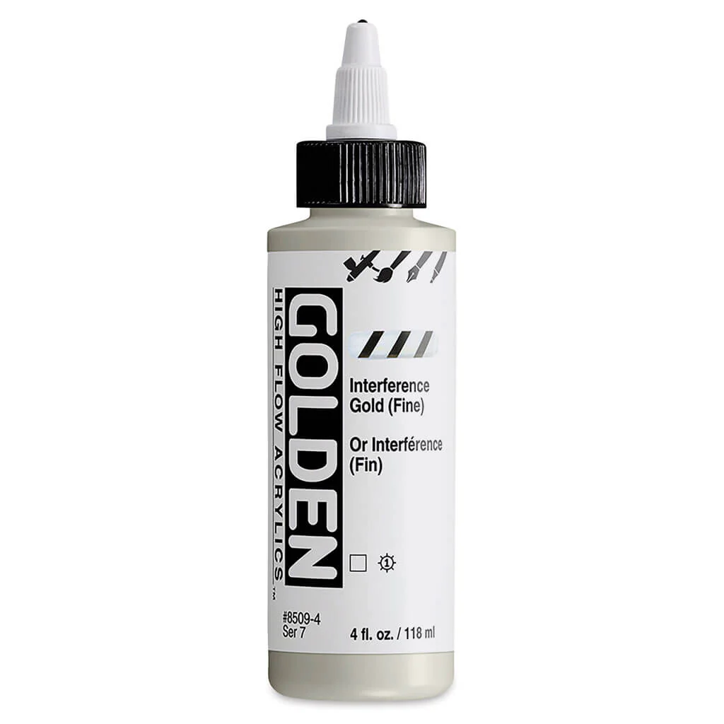 High Flow Acrylics 4oz Bottle Interference Gold (Fine)
