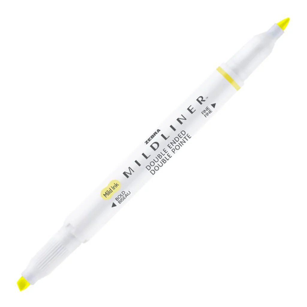 Mildliner Double-Ended Highlighters Sherbet Yellow