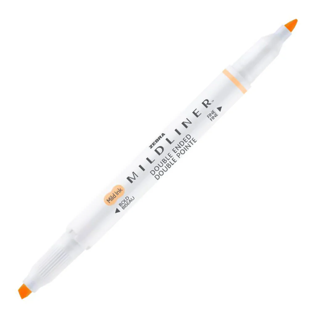 Mildliner Double-Ended Highlighters Honey Orange