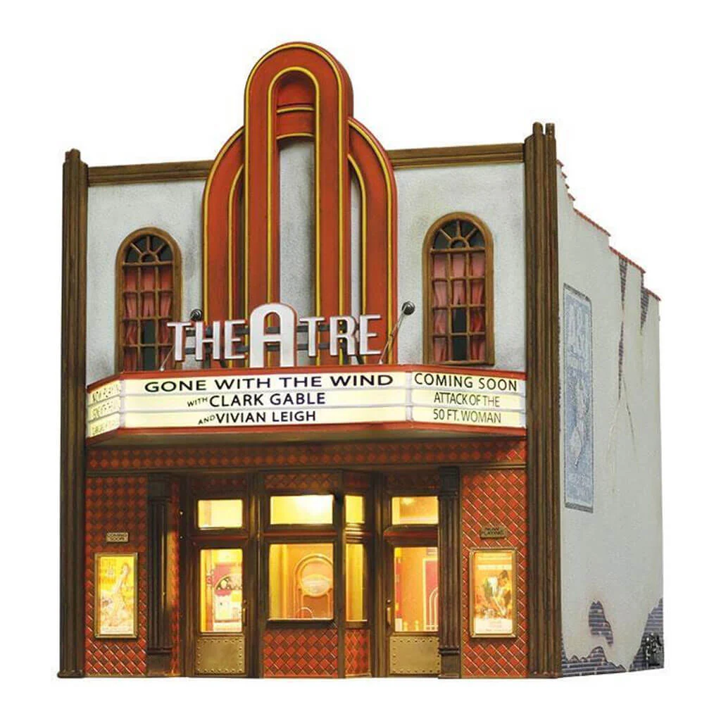 Woodland Scenics N Scale Theatre w/Lights Built & Ready Landmark Structures
