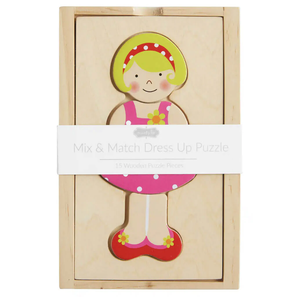 Girl Dress Up Wood Puzzle