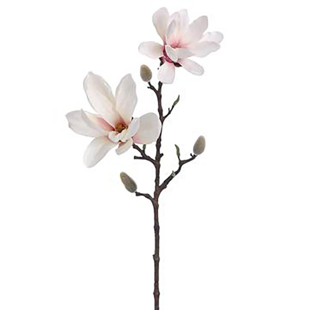 Magnolia Spray 25in Cream Pink