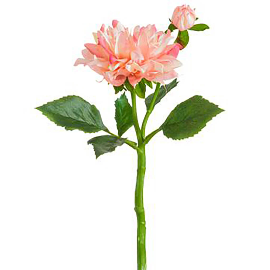 Dahlia Spray 13.5in Pink Cream