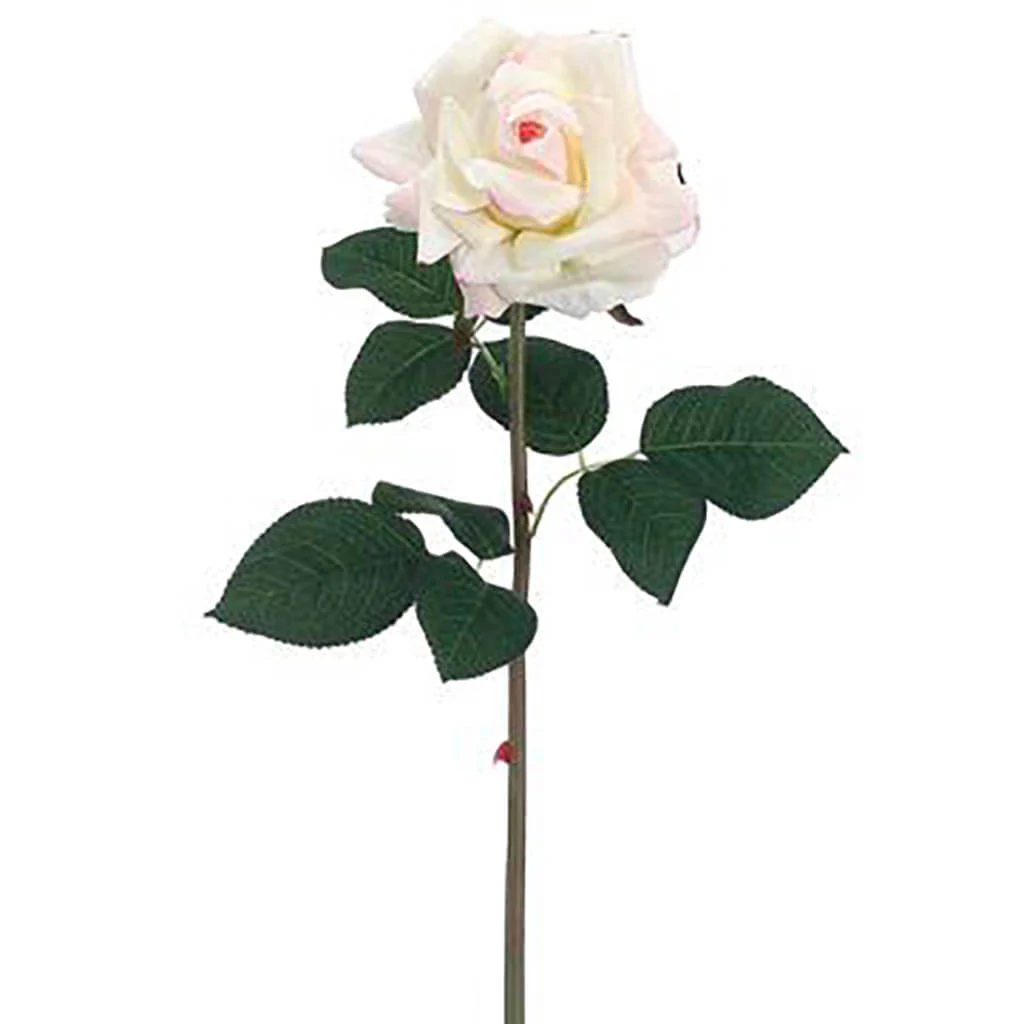 Real Touch Rose Spray 20.5in Cream Pink