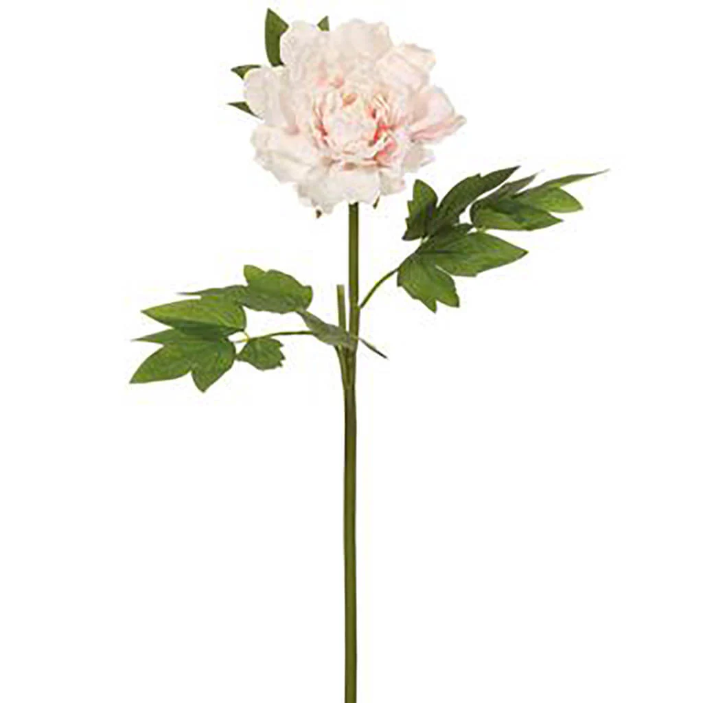 Real Touch Peony Spray 23.5in Blush