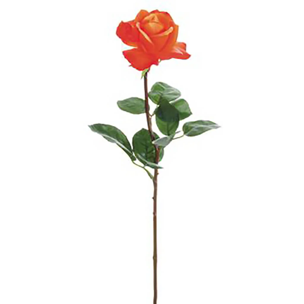 Real Touch Caroline Rose Spray 27in Coral