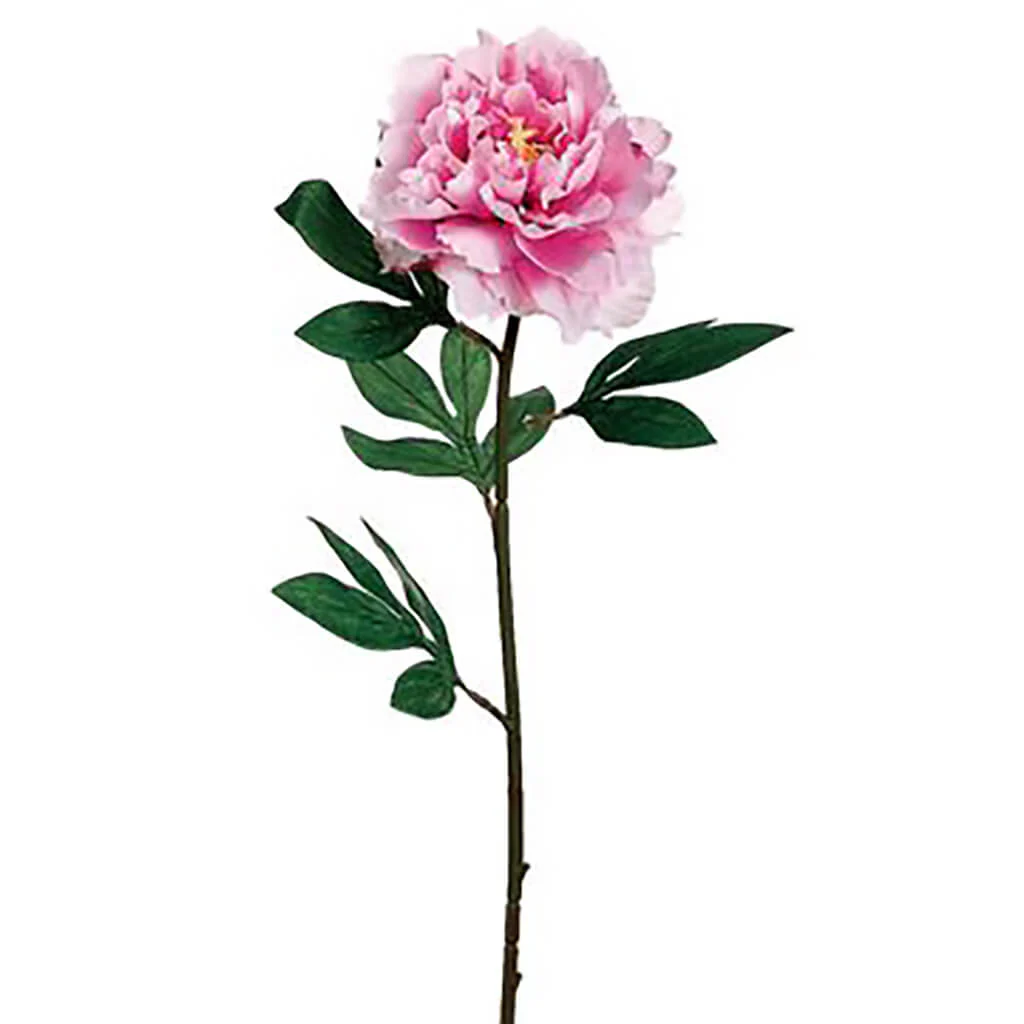 Pearl Peony Spray 27in Two Tone Orchid
