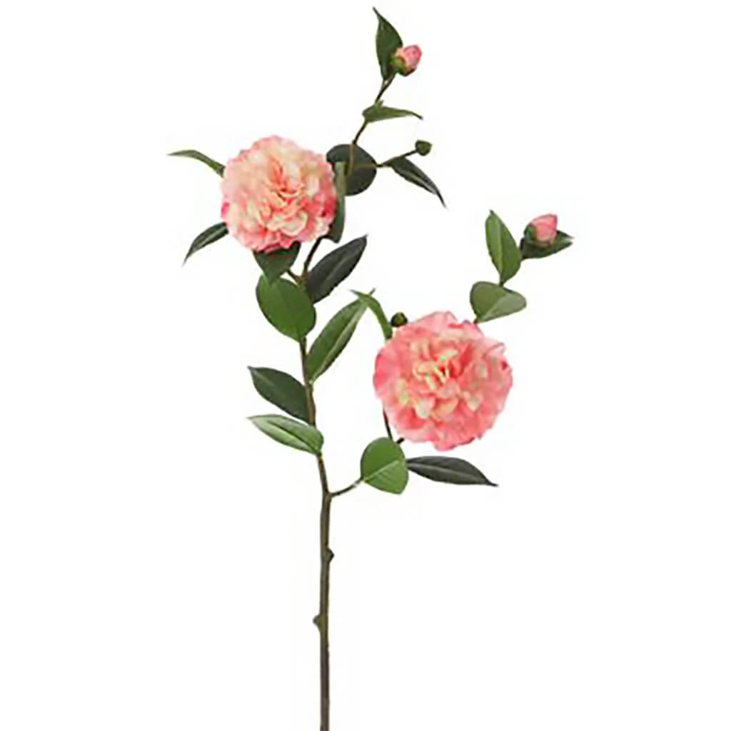 Real Touch Camellia Spray 36in Pink