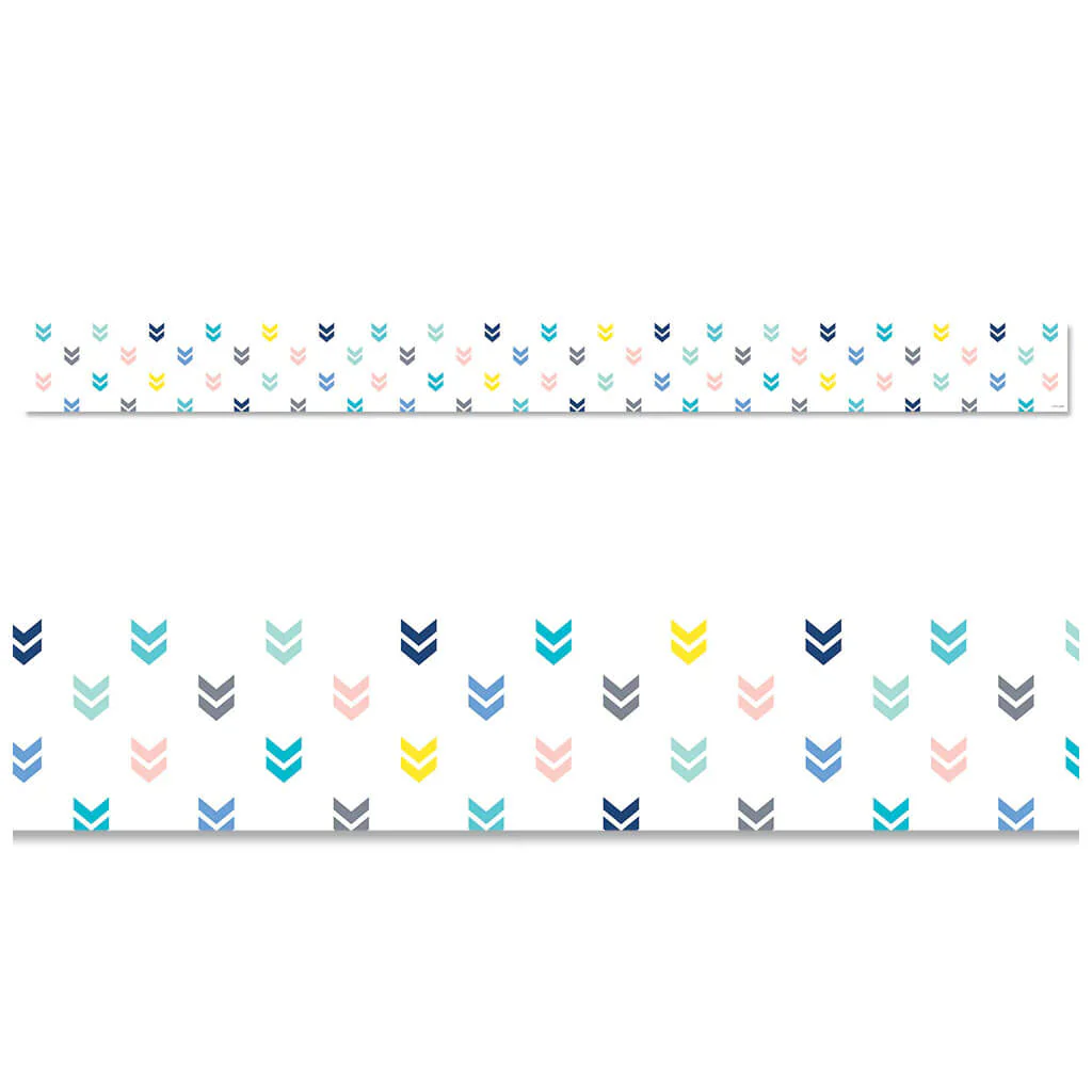 Colorful Mini Chevrons EZ Border Calm & Cool