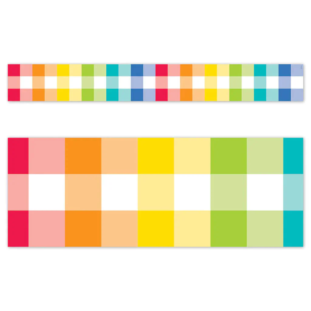Core Decor Rainbow Buffalo Check EZ Border