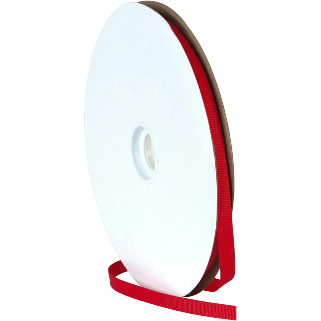 Grosgrain Craft Ribbon Red, 7/8in