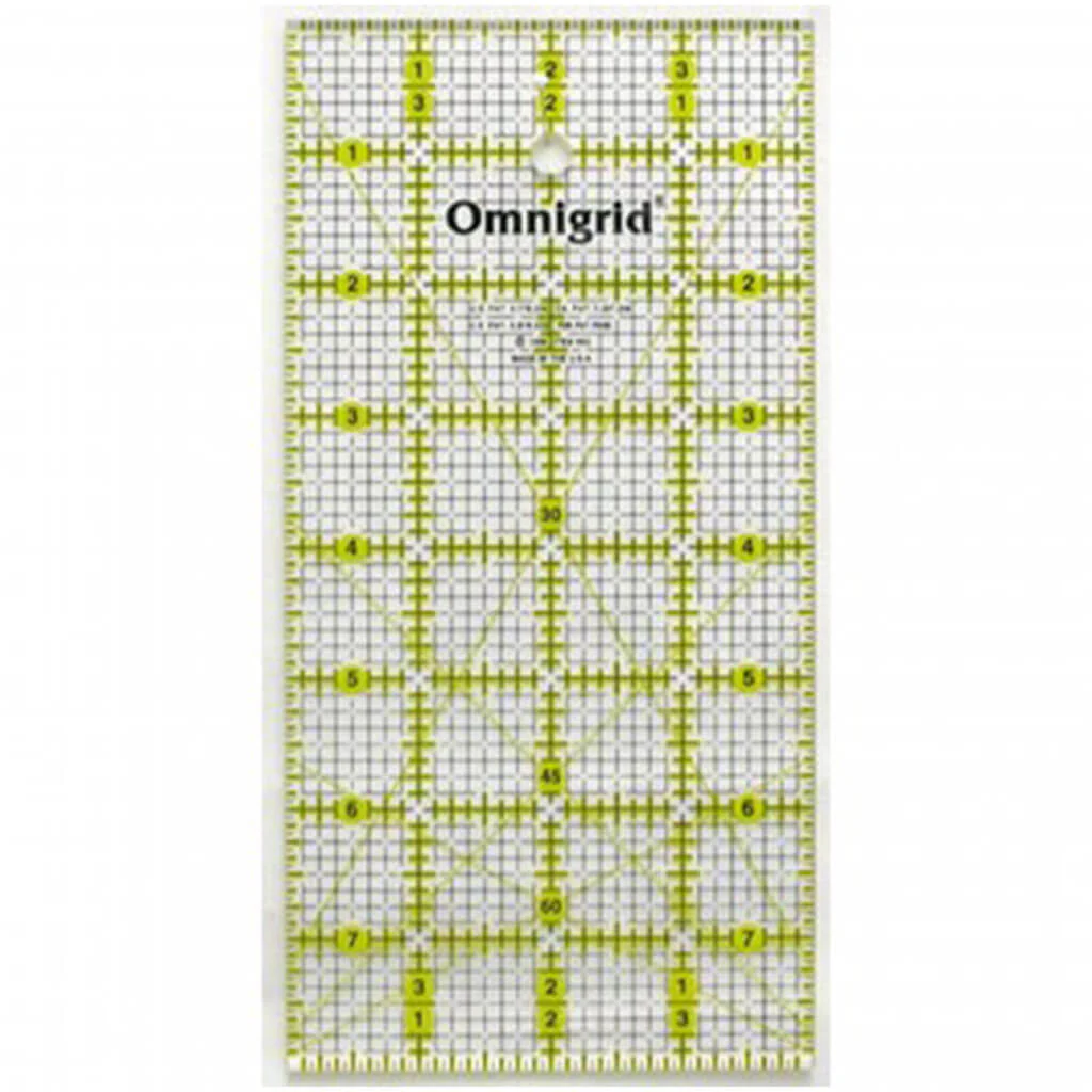 Omnigrid Ruler with Grid 4in x 8in