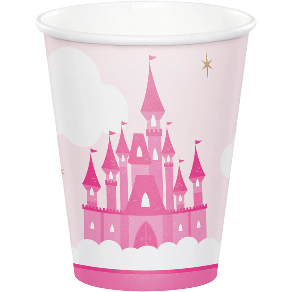 Little Princess Paper Cups 8oz, 8ct