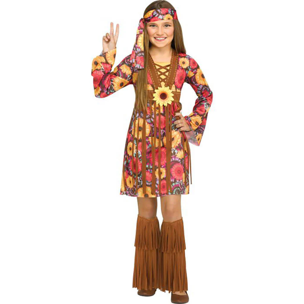 Flower Power Hippie Child Costume - Image 2