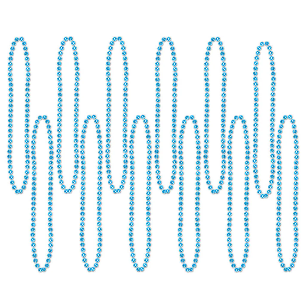 Party Beads Small Round, Turquoise