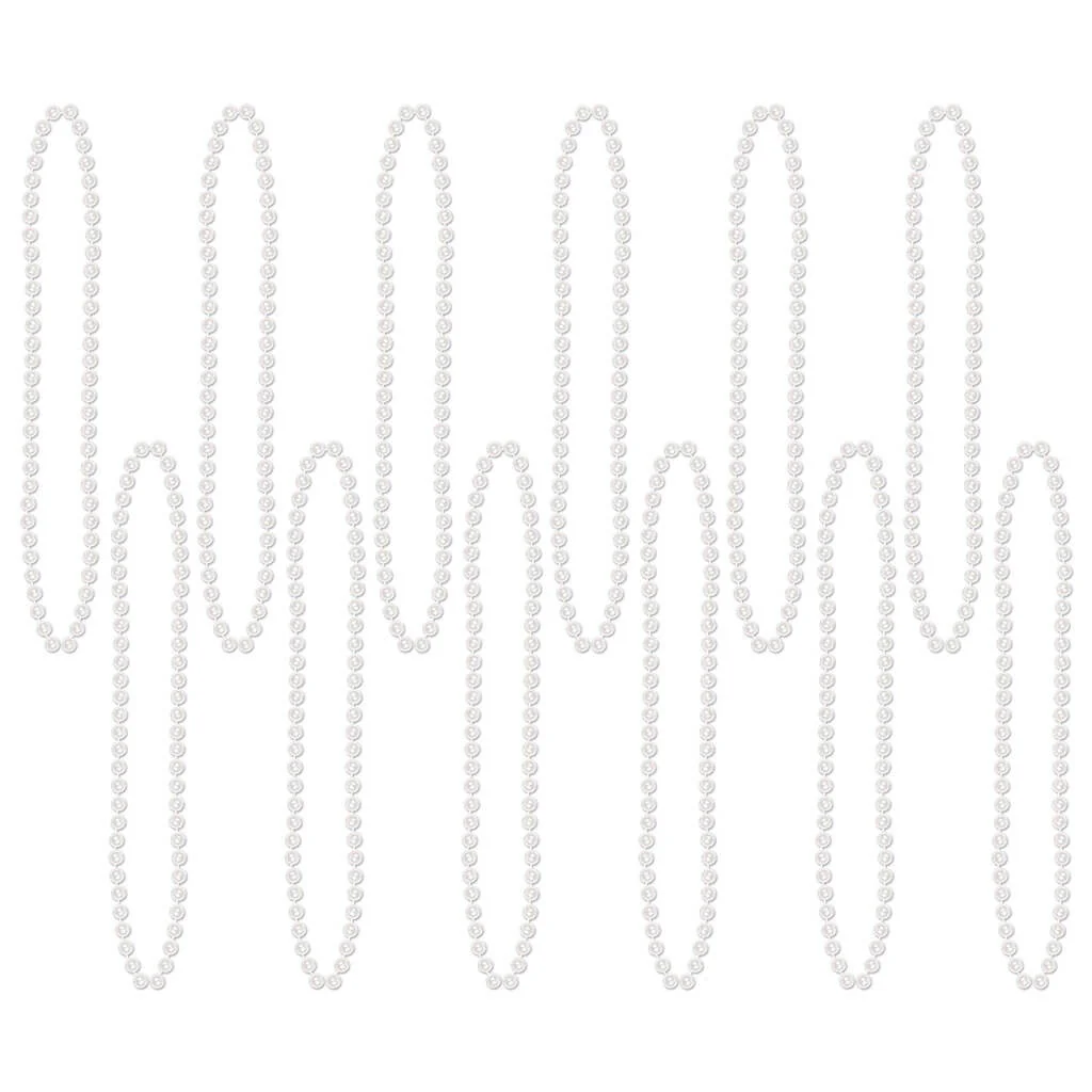 Party Beads Small Round, White