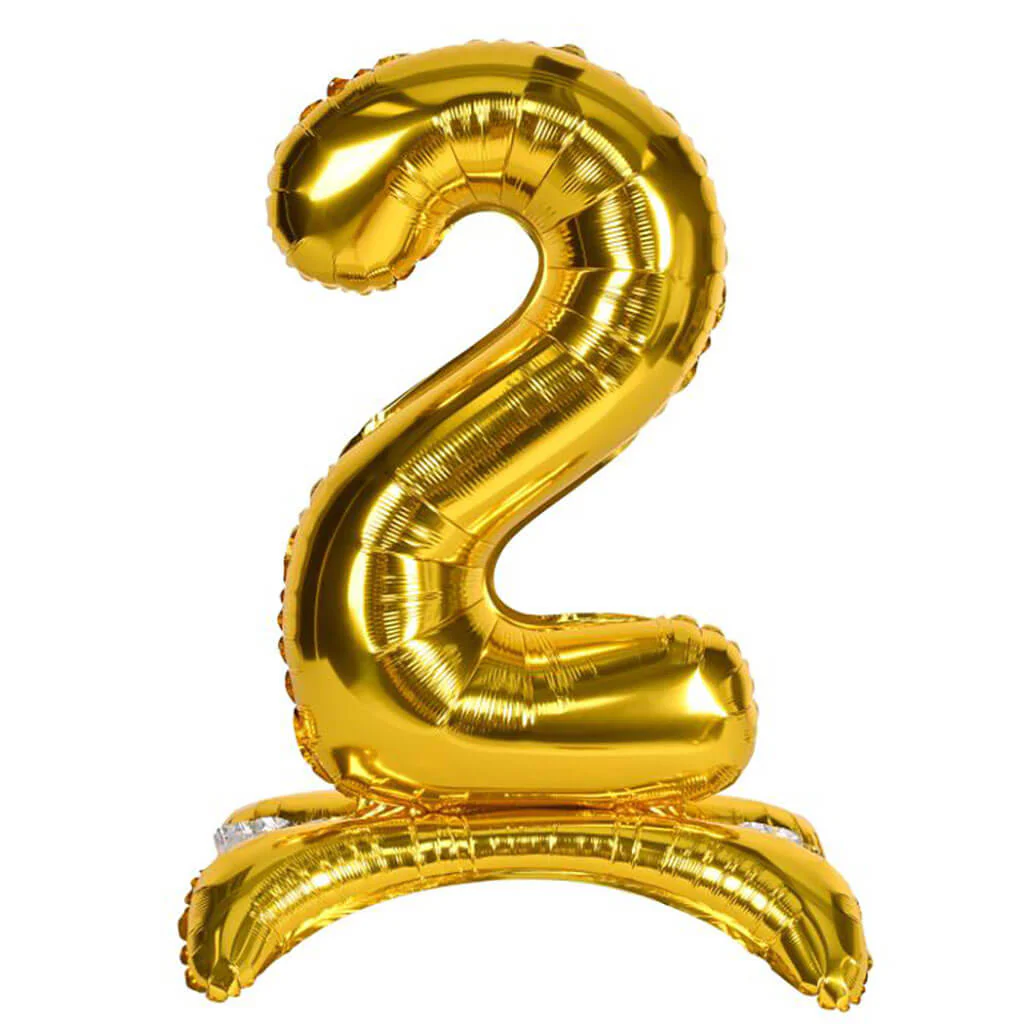 Self-Standing Balloon Number Gold - Image 2