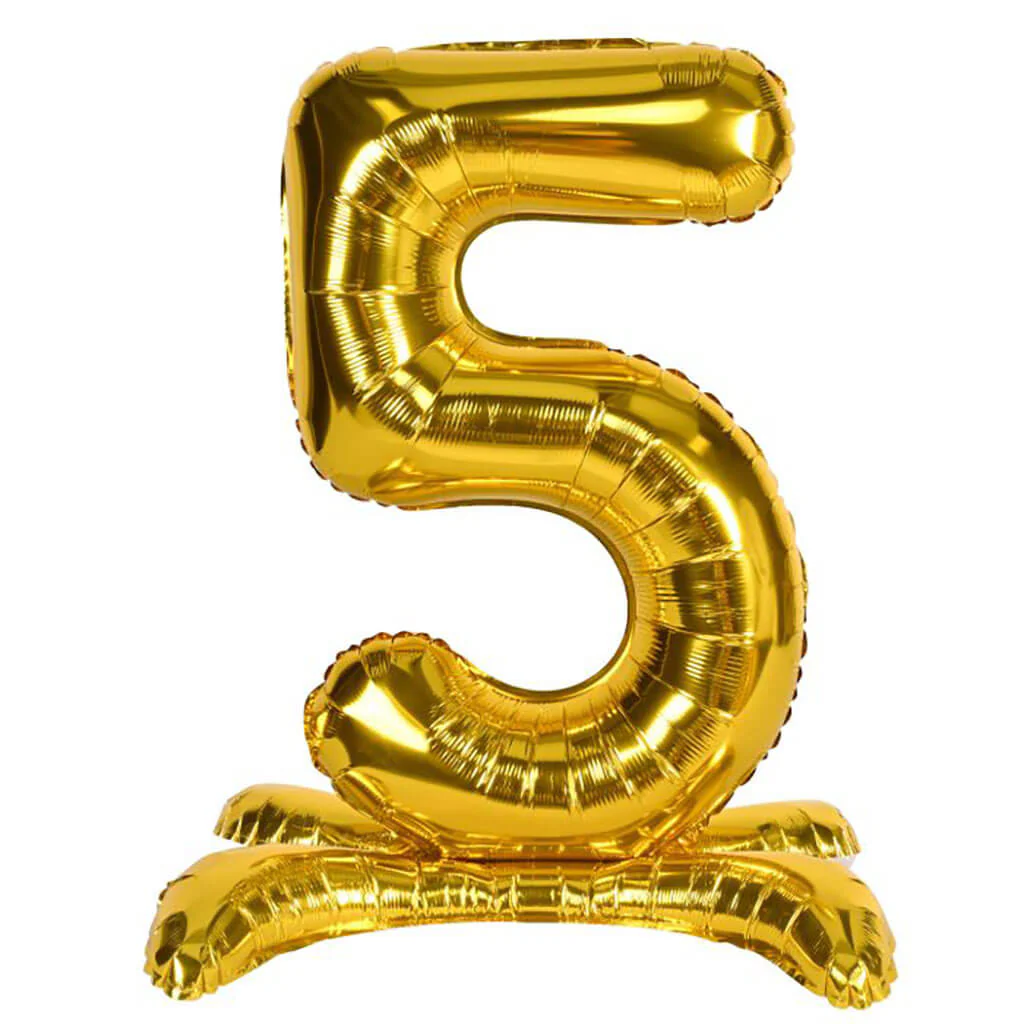 Self-Standing Balloon Number Gold - Image 5