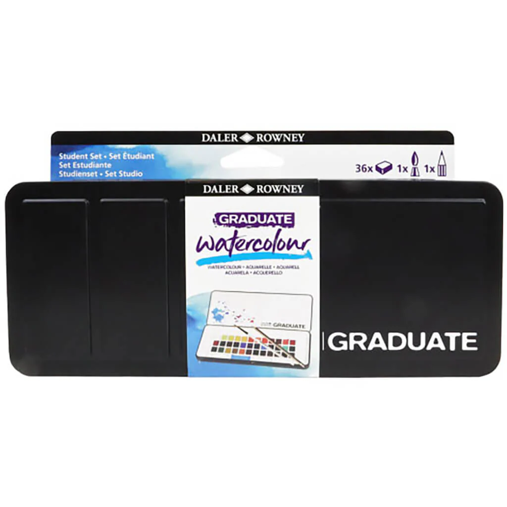 Graduate Watercolour Half-Pan Tin, 39pc