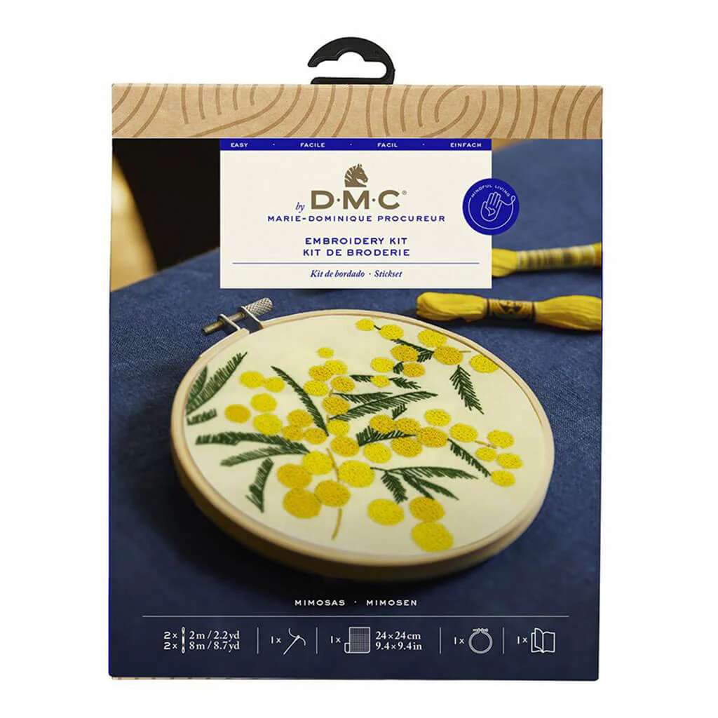 Marie Dp. Embroidery Kit, Mimosas