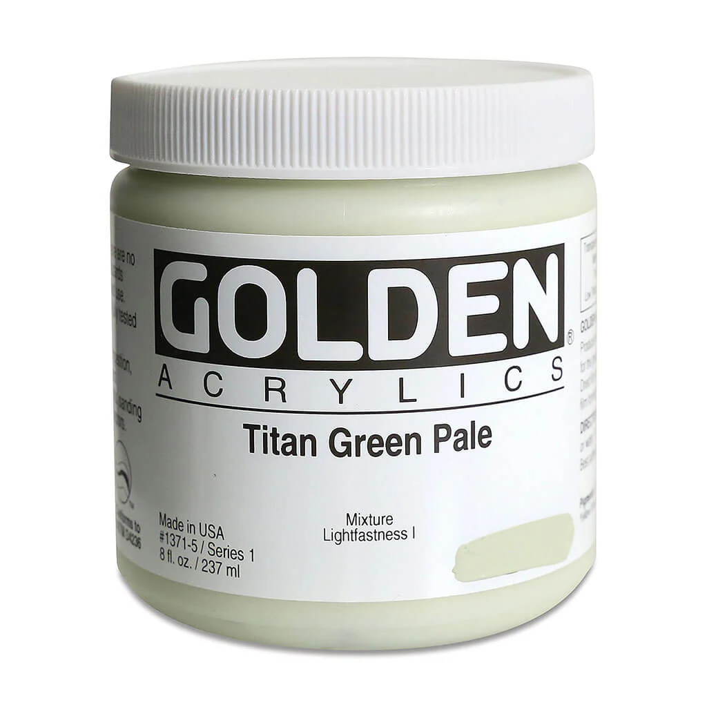 Heavy Body Acrylic Titan Green Pale, 8oz