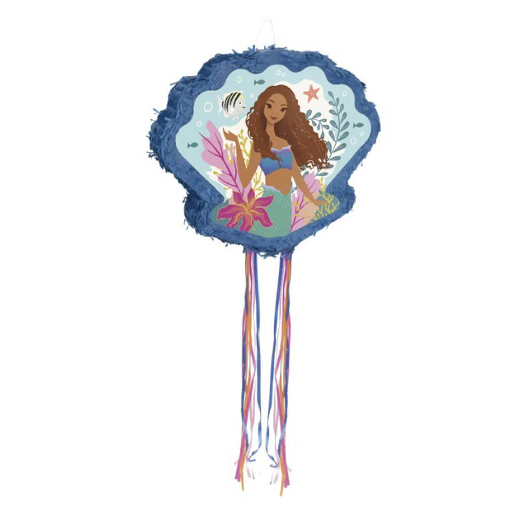 Little Mermaid Shaped Drum Pull Pinata