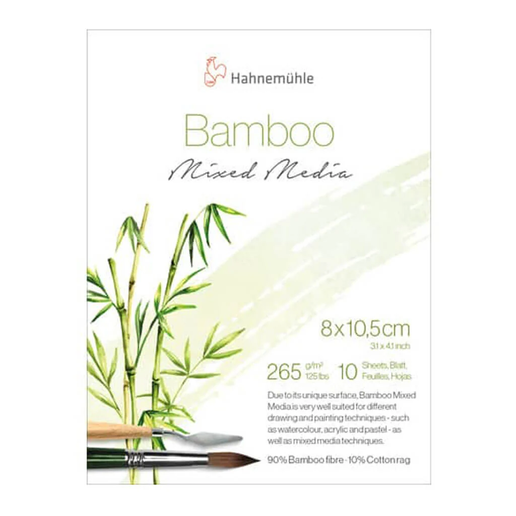 Hahnemuhle Bamboo Mixed Media Mini Pad 265gsm, 3.2in x 4.2in