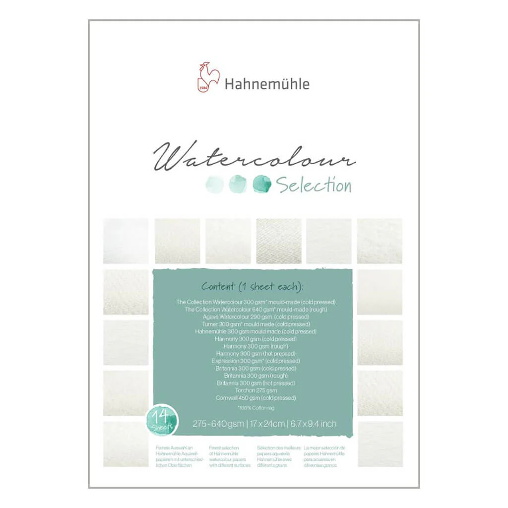 Hahnemuhle Aquarell Selection Pad 17cm x 24cm