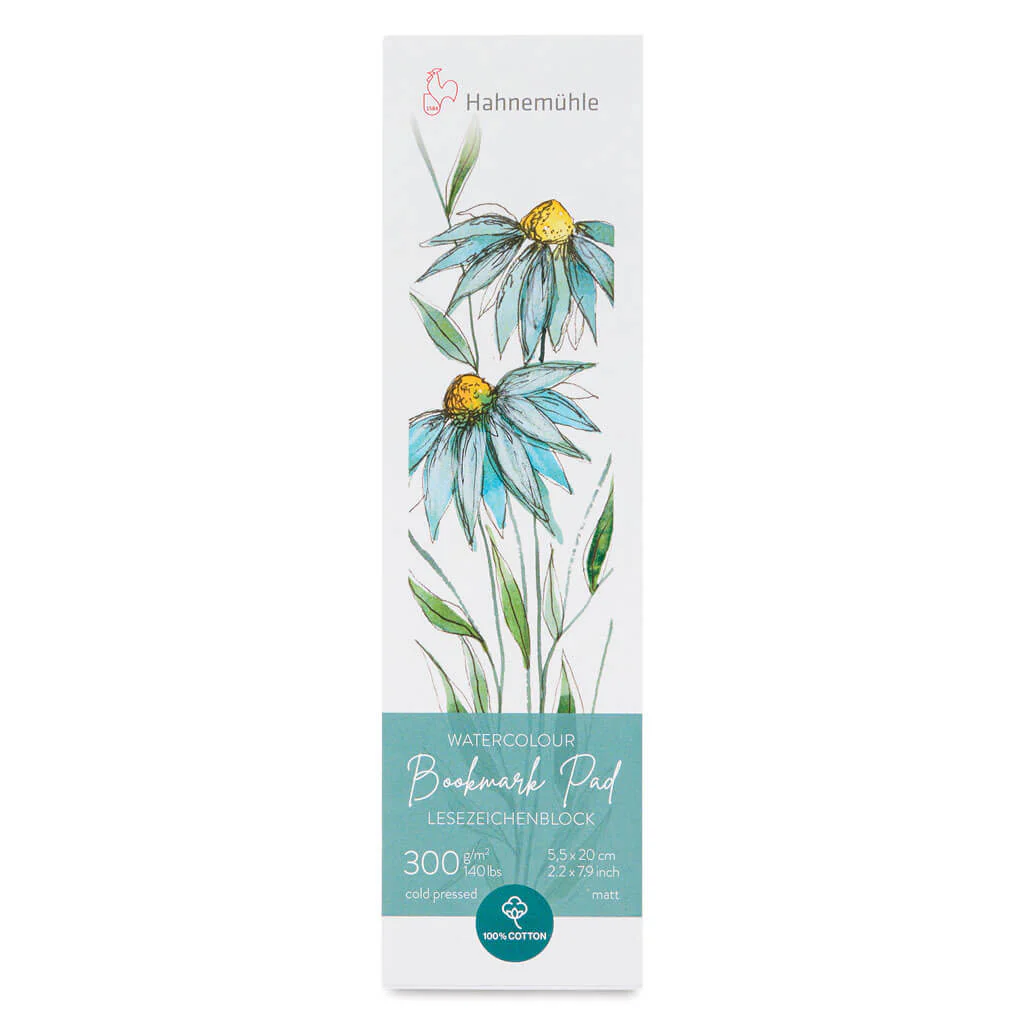 Hahnemuhle Bookmark Pad, 300gsm, 100% Cotton, Cold Pressed, 5.5cm x 20cm