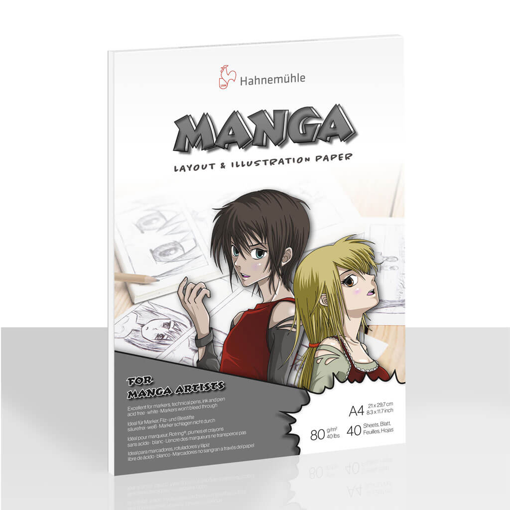 Hahnemuhle Manga Layout & Illustration 80gsm, DIN A4 21cm x 29.7cm, 40 Sheets