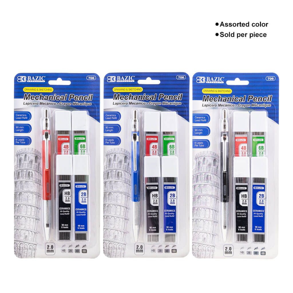 Drawing & Sketching Mechanical Pencil with Ceramic High-Quality Lead, 2.0mm - Image 2
