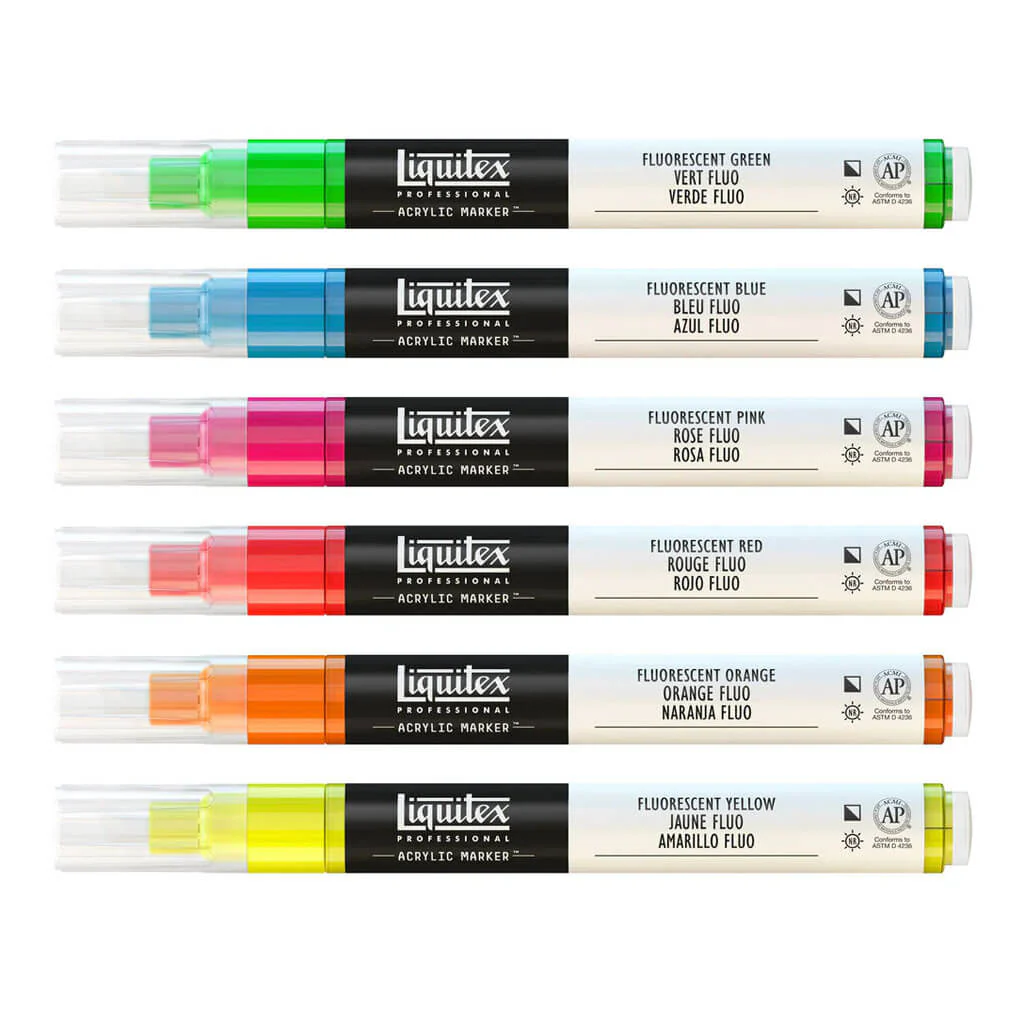 Acrylic Marker Set 6 x 2mm - Image 2