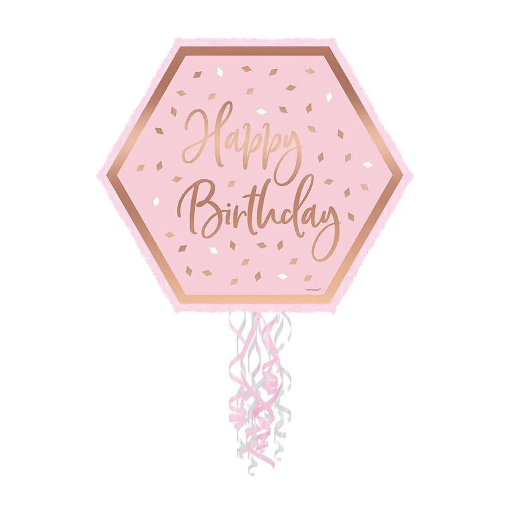 Blush Birthday Pull Pinata