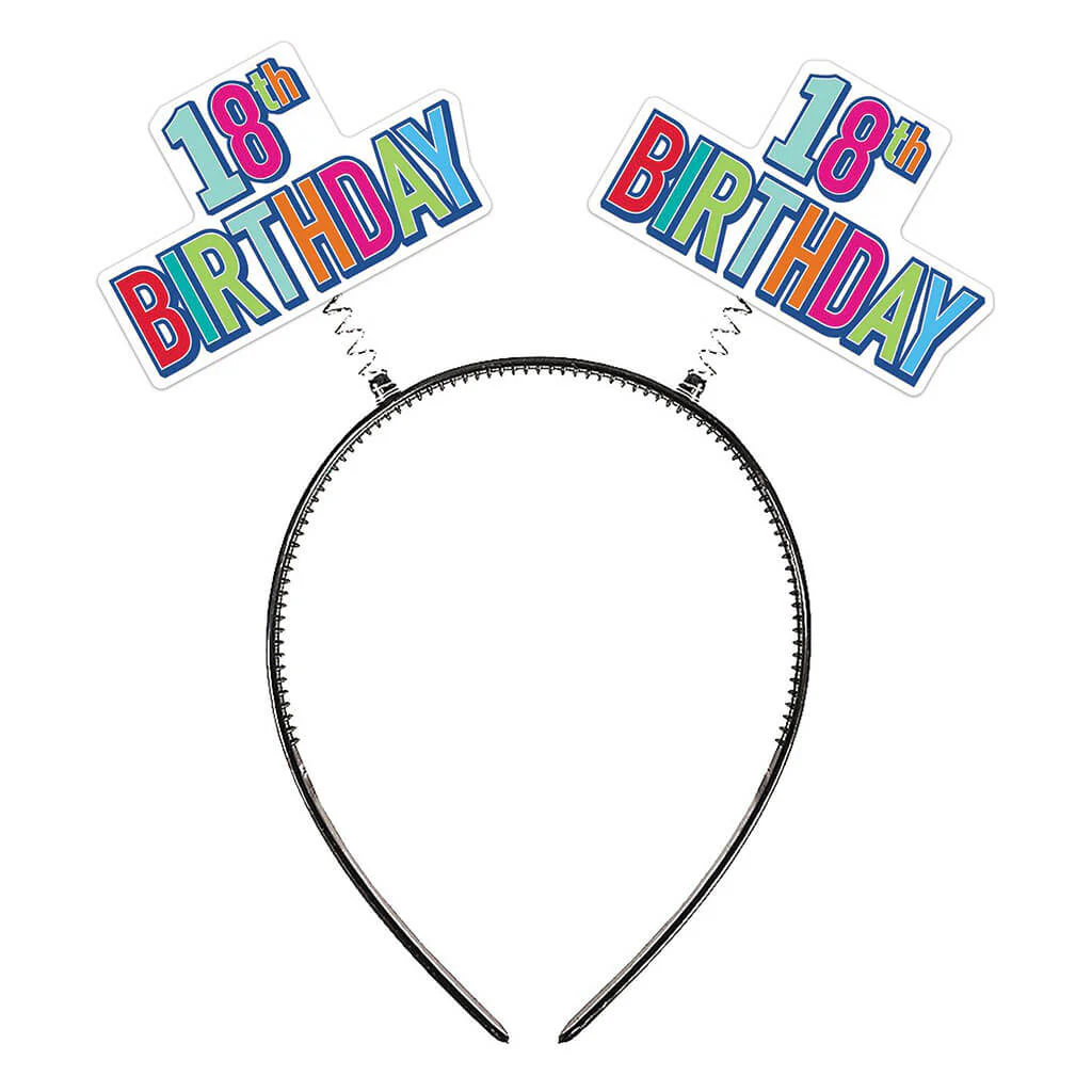 "18th" Birthday Boppers Multicolor