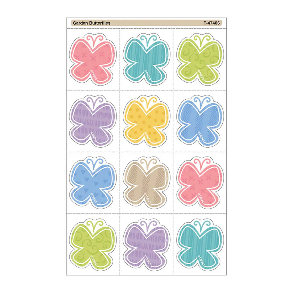 Garden Butterflies Tear & Share Stickers