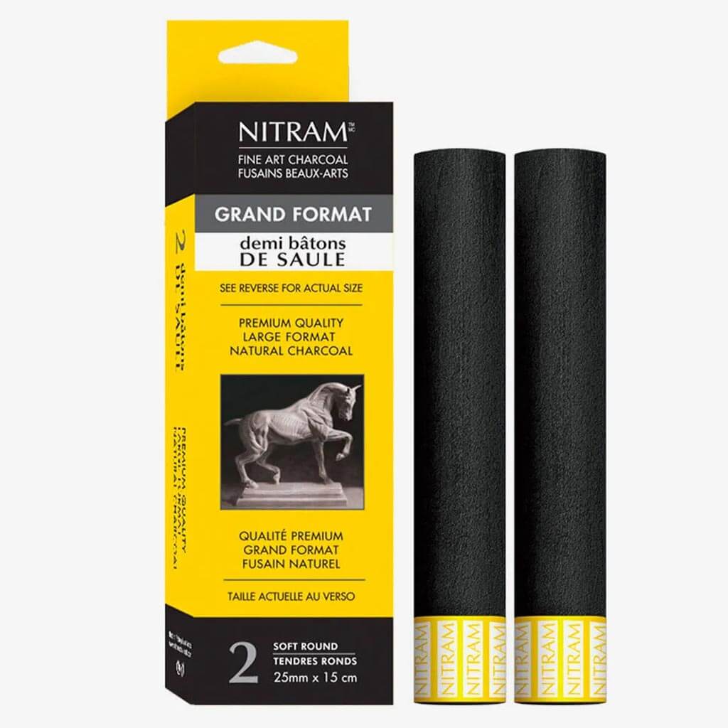 Nitram Art Beaux Arts Fusains Extra Soft Charcoal - Image 2