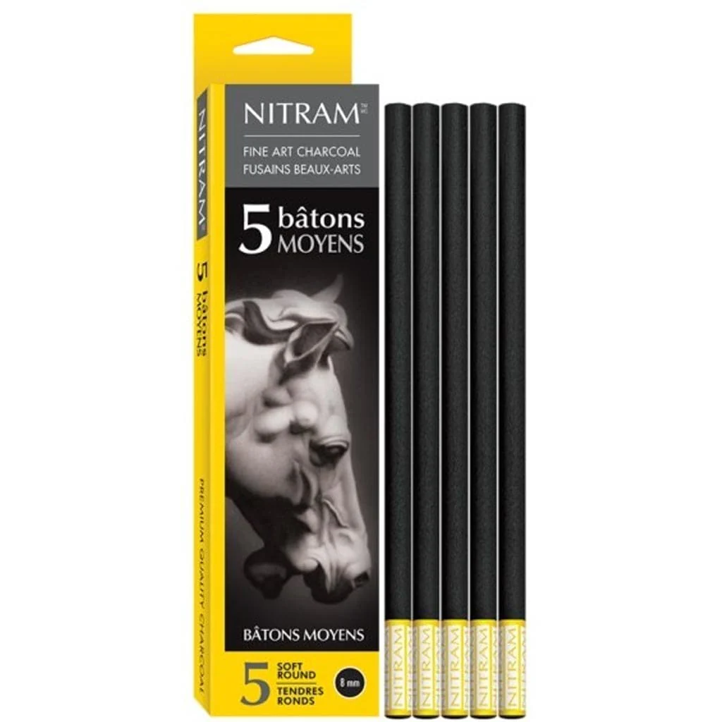 Nitram Art Beaux Arts Fusains Extra Soft Charcoal - Image 5