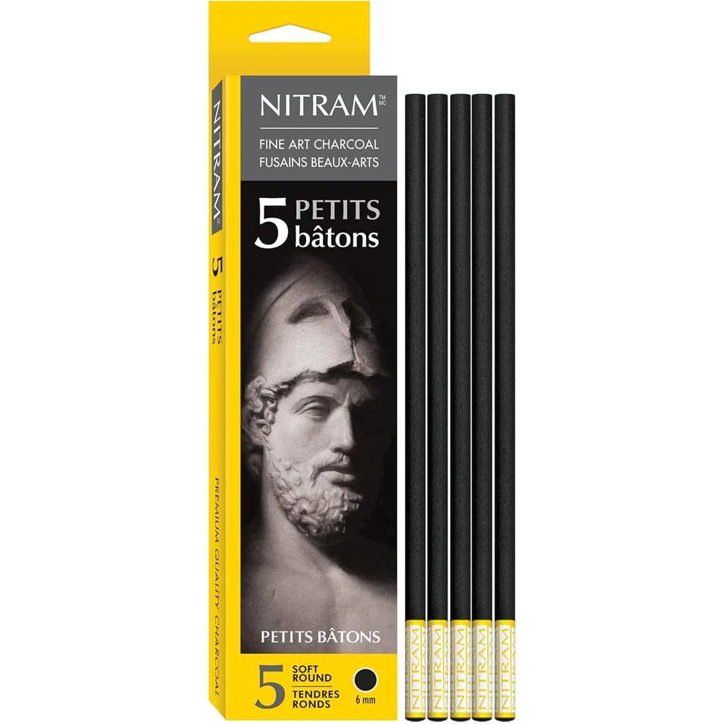 Nitram Art Beaux Arts Fusains Extra Soft Charcoal - Image 6