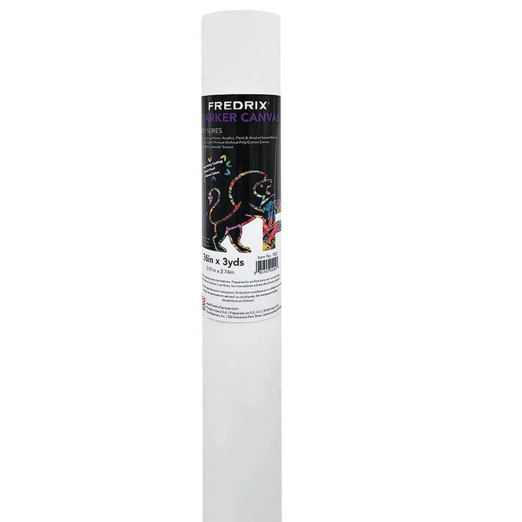 Marker Canvas 11 oz. Primed Poly/Cotton Rolls, 36" x 3 yds.