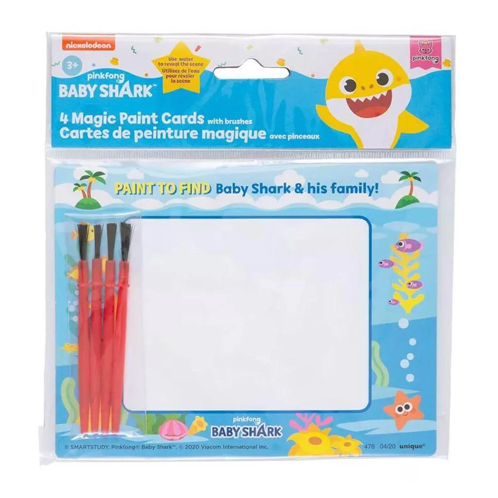 Baby Shark Magic Watercolor/Brush, 4ct