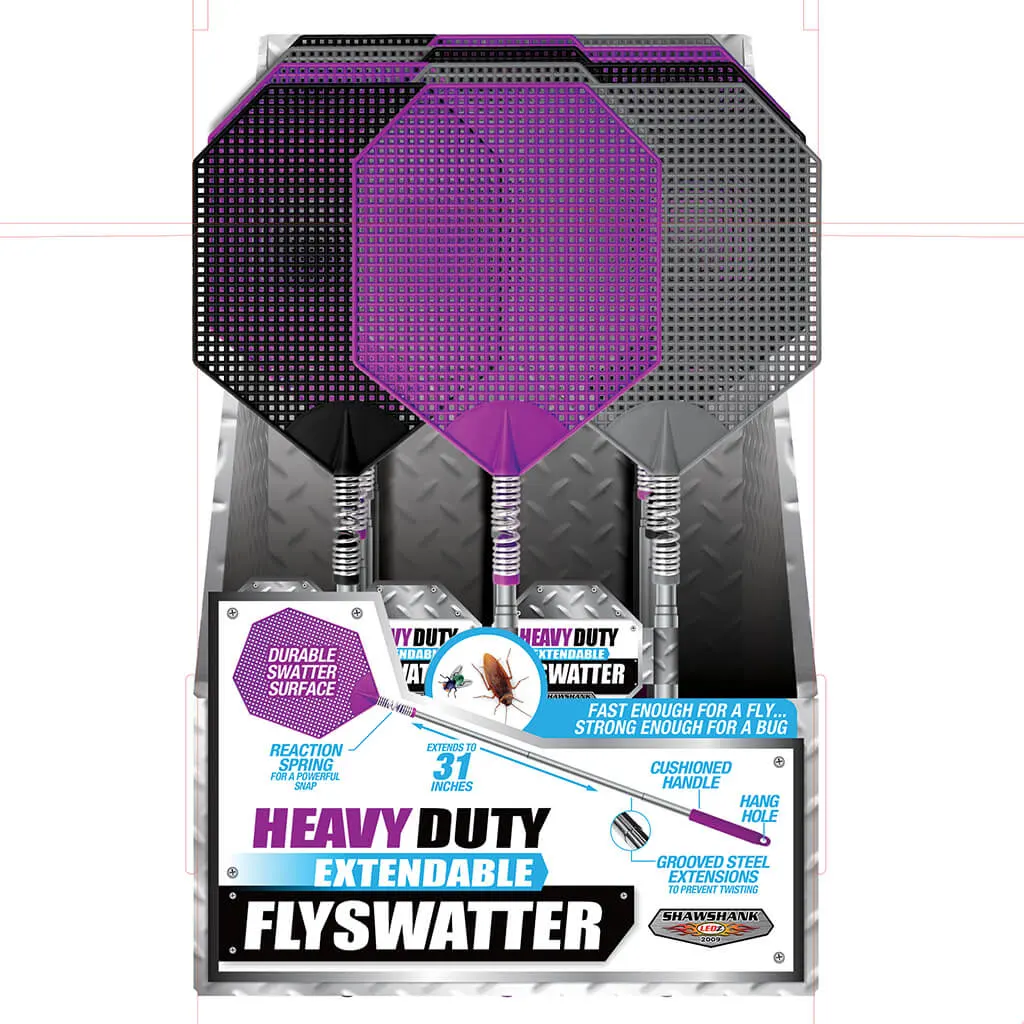 Heavy Duty Jumbo Extendable Flyswatter - Image 2
