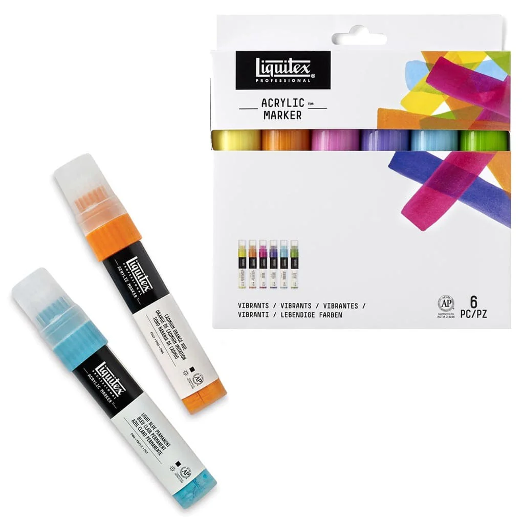 Acrylic Marker Set of 6x15mm - Image 3