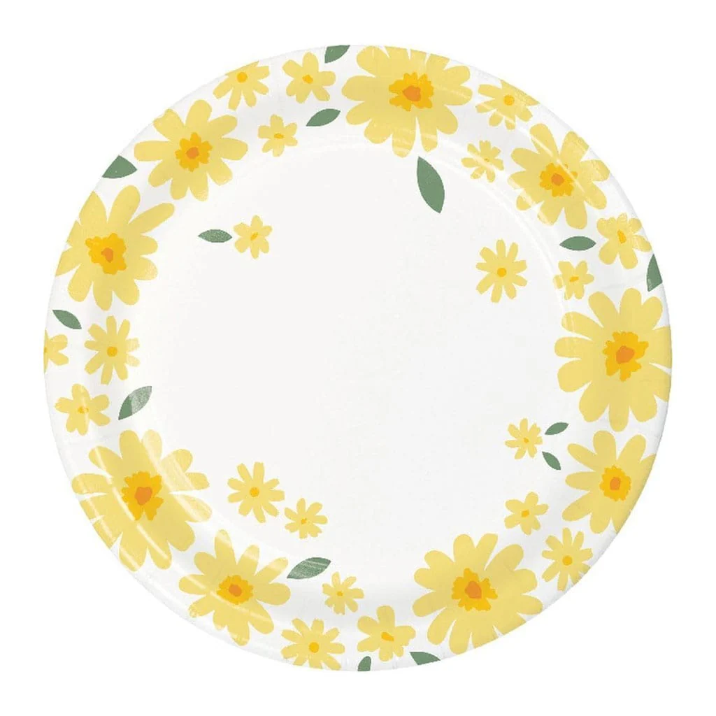 Sweet Daisy Luncheon Plate 7in, 8ct