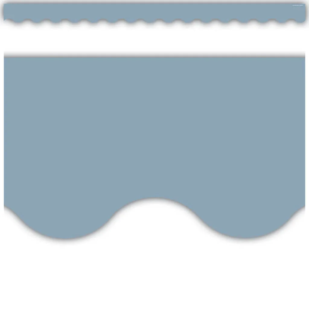 Cottage Blue Scalloped Border Trim